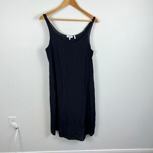 Theory Project Silk Midi Slip Medium Black Lucas Ossendrijver Viscose Parisian